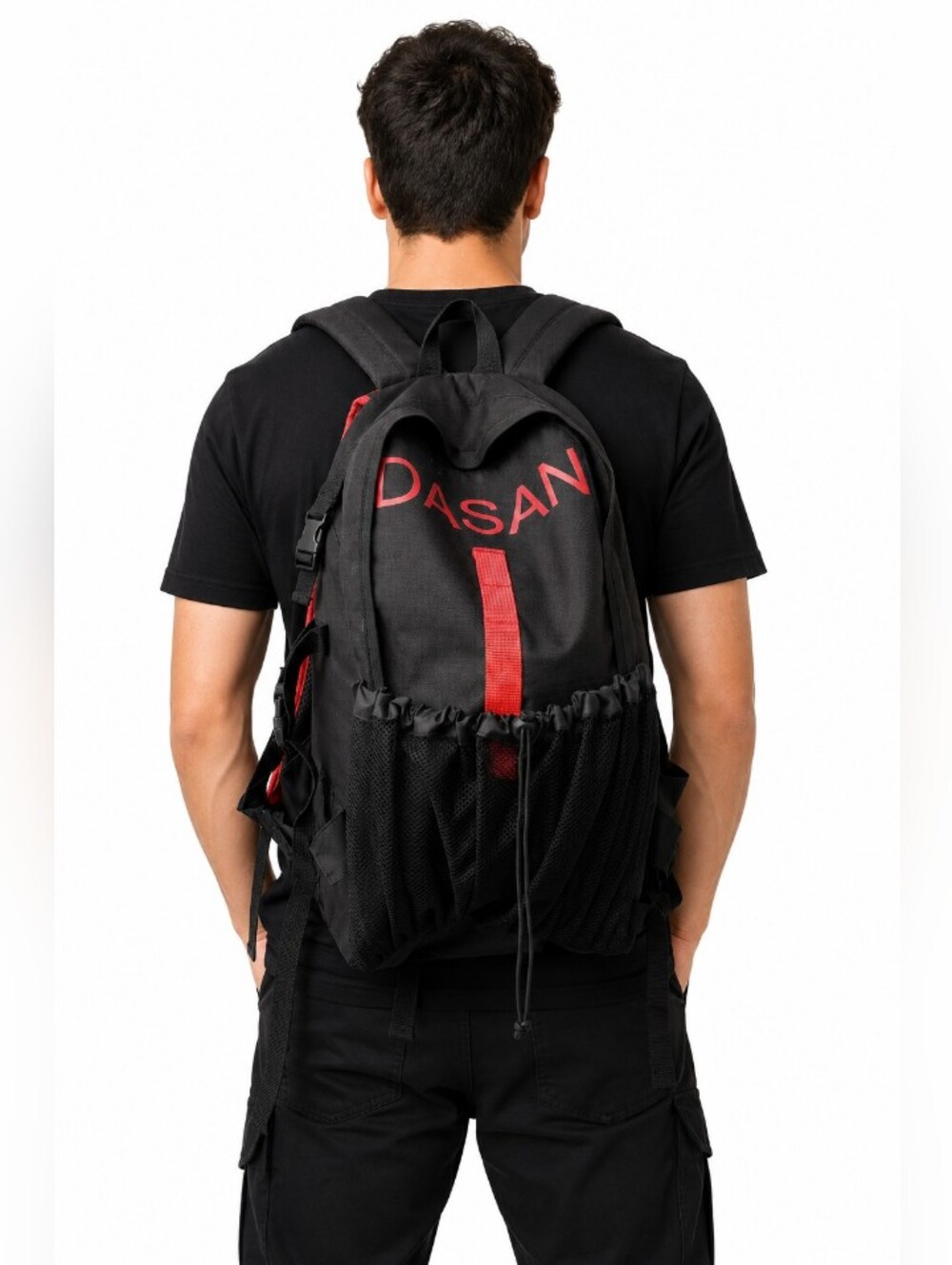 Black and Red Men's Backpack - Casual Daypack
